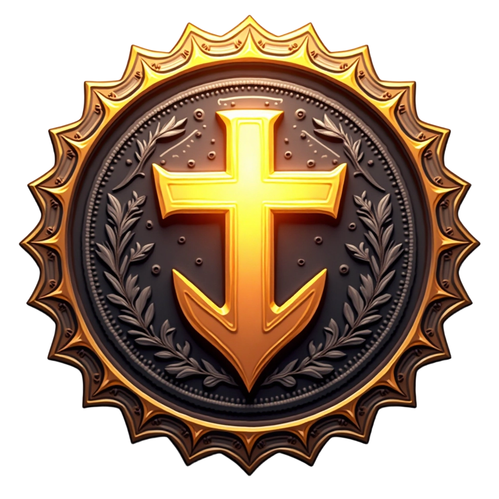 Golden Cross Emblem